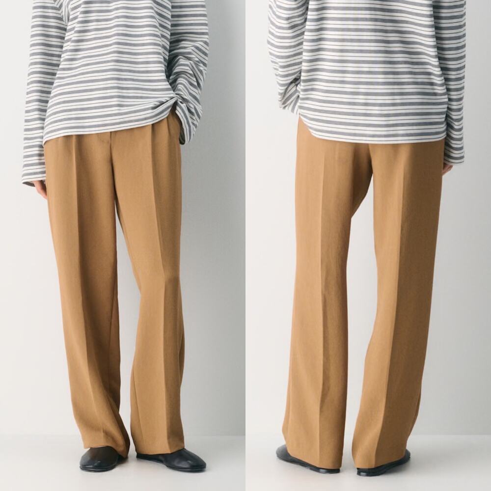 Aritzia Wilfred Effortless Pants Saville Tan Trousers 8